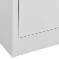 vidaXL Filing Cabinet Light Gray 35.4