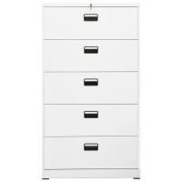 vidaXL Filing Cabinet White 35.4