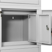 vidaXL Office Cabinet Light Gray 35.4