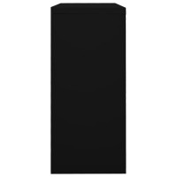 Vidaxl Sliding Door Cabinet Black 35.4X15.7X35.4 Steel