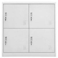 vidaXL Locker Cabinet Light Gray 35.4