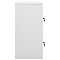 Vidaxl Locker Cabinet Light Gray And Green 35.4X17.7X36.4 Steel