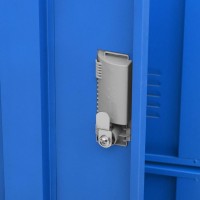 vidaXL Locker Cabinet Light Gray and Blue 35.4
