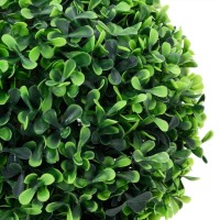 vidaXL Artificial Boxwood Plants 2 pcs with Pots Ball Shaped Green 10.6