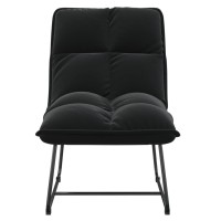 Vidaxl Leisure Chair With Metal Frame Black Velvet
