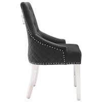 vidaXL Dining Chair Black Velvet