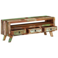 Vidaxl Tv Cabinet Multicolor 43.3X11.8X15.7 Solid Reclaimed Wood