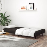 Vidaxl 2-Seater Sofa Bed Black Velvet