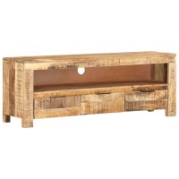 Vidaxl Tv Cabinet 43.3X11.8X15.7 Rough Mango Wood