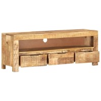 Vidaxl Tv Cabinet 43.3X11.8X15.7 Rough Mango Wood