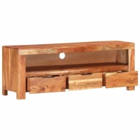 Vidaxl Tv Cabinet 43.3X11.8X15.7 Solid Acacia Wood