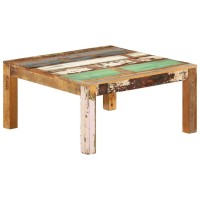 Vidaxl Coffee Table 31.5X31.5X15.7 Solid Reclaimed Wood