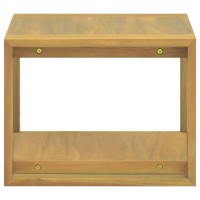 Vidaxl Wall-Mounted Bathroom Cabinet 17.7X17.7X13.8 Solid Wood Teak