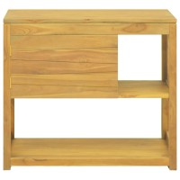 Vidaxl Bathroom Cabinet 33.5X15.7X29.5 Solid Wood Teak