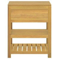 Vidaxl Bathroom Cabinet 23.6X17.7X29.5 Solid Wood Teak