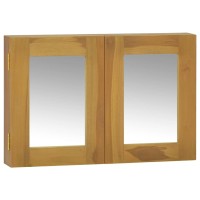 Vidaxl Mirror Cabinet 23.6X3.9X15.7 Solid Wood Teak