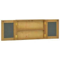 Vidaxl Mirror Cabinet 23.6X3.9X15.7 Solid Wood Teak