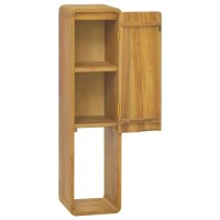Vidaxl Wall-Mounted Bathroom Cabinet 9.8X9.8X39.4 Solid Wood Teak