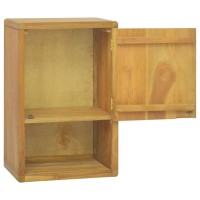 Vidaxl Wall-Mounted Bathroom Cabinet 17.7X11.8X27.6 Solid Wood Teak
