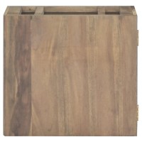 Vidaxl Wall-Mounted Bathroom Cabinet 17.7X11.8X15.7 Solid Wood Teak