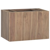 Vidaxl Wall-Mounted Bathroom Cabinet 23.6X15.4X15.7 Solid Wood Teak