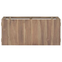 Vidaxl Wall-Mounted Bathroom Cabinet 35.4X15.4X15.7 Solid Wood Teak