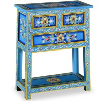 vidaXL Sideboard with Drawers Turquoise 23.6