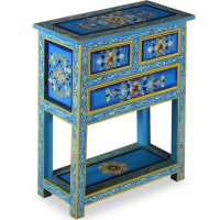 vidaXL Sideboard with Drawers Turquoise 23.6