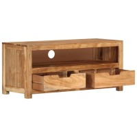 Vidaxl Tv Cabinet 34.6X13.8X15.7 Solid Wood Acacia