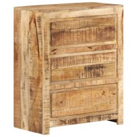 Vidaxl Drawer Cabinet 23.6X13X29.5 Solid Wood Mango