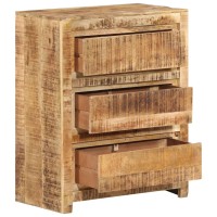 Vidaxl Drawer Cabinet 23.6X13X29.5 Solid Wood Mango