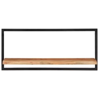 Vidaxl Wall Shelves 2 Pcs 31.5X9.8X13.8 Solid Wood Acacia And Steel