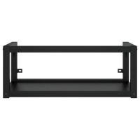 vidaXL Wall-mounted Bathroom Washbasin Frame Black 31.1