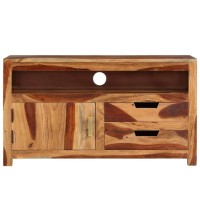 Vidaxl Tv Cabinet 35.4X13.6X19.7 Solid Wood Acacia