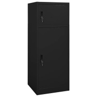 Vidaxl Saddle Cabinet Black 20.9X20.9X55.1 Steel