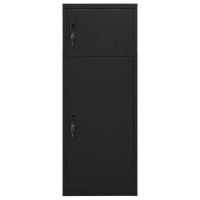 Vidaxl Saddle Cabinet Black 20.9X20.9X55.1 Steel