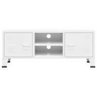 vidaXL Industrial TV Stand White 41.3