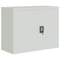 Vidaxl File Cabinet Light Gray 35.4X15.7X27.6 Steel