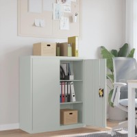 vidaXL File Cabinet Light Gray 35.4