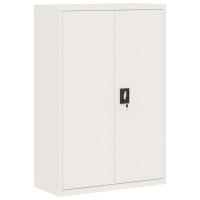 Vidaxl File Cabinet White 35.4X15.7X55.1 Steel