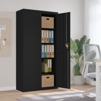 vidaXL File Cabinet Black 35.4