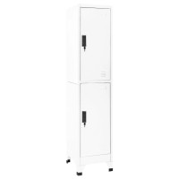 vidaXL Locker Cabinet White 15