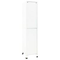 vidaXL Locker Cabinet White 15