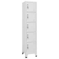 vidaXL Locker Cabinet Light Gray 15