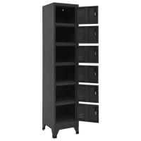 vidaXL Locker Cabinet Anthracite 15