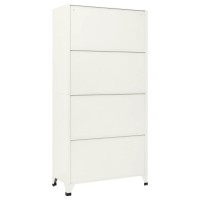 vidaXL Locker Cabinet Gray and Blue 35.4