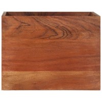 Vidaxl Wall Shelf 15.7X11.8X15.7 Solid Acacia Wood
