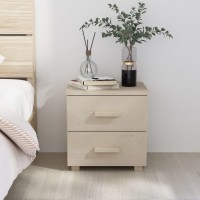 vidaXL Bedside Cabinet HAMAR Honey Brown 15.7