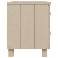 vidaXL Bedside Cabinet HAMAR Honey Brown 15.7