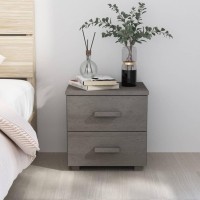 vidaXL Bedside Cabinet HAMAR Light Gray 15.7